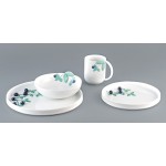 Green wood set piatti